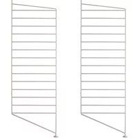 String Furniture String - Bodenleiter für String Regal 85 x 30 cm (2er-Set), beige