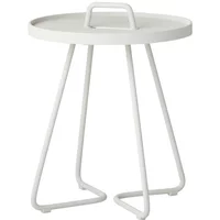Cane-Line Cane-line - On-the-move Beistelltisch Outdoor, Ø 37 x H 42 cm, weiß