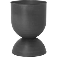 Ferm Living Ferm Living - Hourglass Blumentopf small, Ø 31 x H 42,5 cm, schwarz / dunkelgrau
