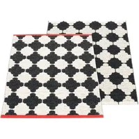 Pappelina Pappelina - Marre Wendeteppich, 70 x 90 cm, black / vanilla