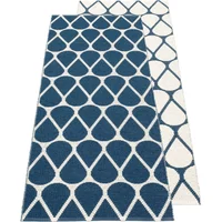 Pappelina Pappelina - Otis Wendeteppich, 70 x 140 cm, ocean blue / vanilla