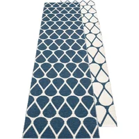 Pappelina Pappelina - Otis Wendeteppich, 70 x 200 cm, ocean blue / vanilla