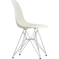 Vitra Vitra - Eames Plastic Side Chair DSR RE, verchromt / kieselstein (Filzgleiter basic dark)