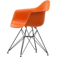 Vitra Vitra - Eames Plastic Armchair DAR RE, basic dark / rostorange (Filzgleiter basic dark)
