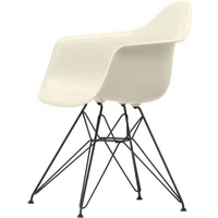 Vitra Vitra - Eames Plastic Armchair DAR RE, basic dark / kieselstein (Filzgleiter basic dark)