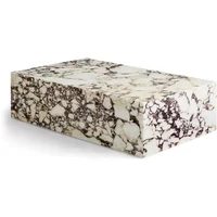 Audo Audo - Plinth Couchtisch low, calacatta viola