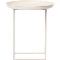 NORR 11 NORR11 - Duke Beistelltisch, Ø 45 x H 52 cm, antique white