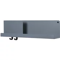 Muuto Muuto - Folded Shelves 63 x 16,5 cm, blau-grau