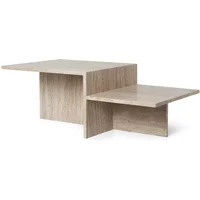 Ferm Living Ferm Living - Distinct Couchtisch, Travertin-Stein