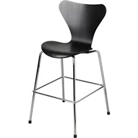 Fritz Hansen Fritz Hansen - Serie 7 Junior Stuhl, Chrom / schwarz
