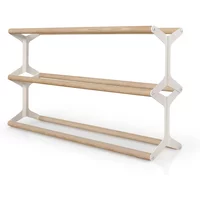 vonbox vonbox - Schuhregal Stixx 3fach, weiß / Esche