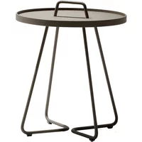 Cane-Line Cane-line - On-the-move Beistelltisch Outdoor, Ø 52 x H 60 cm, taupe