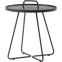 Cane-Line Cane-line - On-the-move Beistelltisch Outdoor, Ø 52 x H 60 cm, schwarz