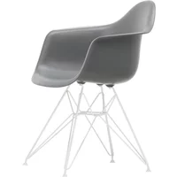 Vitra Vitra - Eames Plastic Armchair DAR RE, weiß / granitgrau (Filzgleiter weiß)
