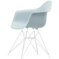 Vitra Vitra - Eames Plastic Armchair DAR RE, weiß / eisgrau (Filzgleiter weiß)