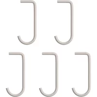 String Furniture String - Haken für Metallboden, beige (5er-Set)