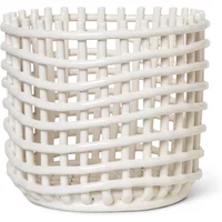 Ferm Living Ferm Living - Keramik Korb, groß, off-white