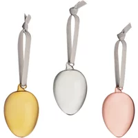 Iittala Iittala - Ostereier aus Glas, grau / gelb / rosa (3er-Set)