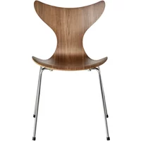 Fritz Hansen Fritz Hansen - Lily Stuhl, Chrom / Walnuss natur