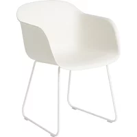 Muuto Muuto - Fiber Armchair Sled Base, naturweiß / weiß