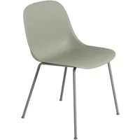 Muuto Muuto - Fiber Side Chair Tube Base, dusty green recycled