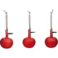 Iittala Iittala - Glasapfel (3er-Set), rot