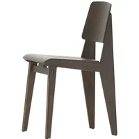 Vitra Vitra - Chaise Tout Bois Stuhl, Eiche dunkel, Filzgleiter