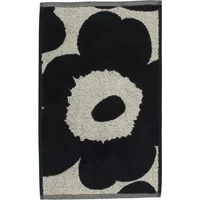 Marimekko Marimekko - Unikko Jacquard Gästehandtuch 30 x 50 cm, baumwollweiß / dunkelblau
