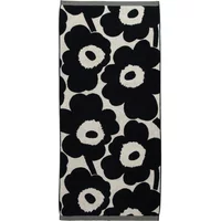 Marimekko Marimekko - Unikko Badetuch 70 x 150 cm, baumwollweiß / dunkelblau