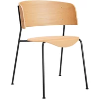 OUT Objekte unserer Tage OUT Objekte unserer Tage - Wagner Armlehnstuhl, schwarz / Eiche matt lackiert