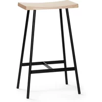 Andersen Furniture Andersen Furniture - HC2 Barhocker H 65 cm, Eiche weiß pigmentiert / Stahl schwarz