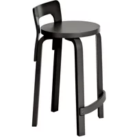 Artek Artek - K65 Küchenstuhl, Birke schwarz lackiert