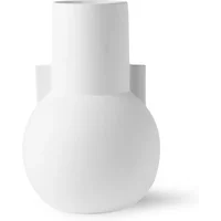 HKliving HKliving - Vase S, Ø 17,5 x H 26 cm, matt weiß