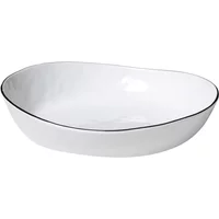 Broste Copenhagen Broste Copenhagen - Salt Schale, 18,2 x 20 x H 4 cm, weiß / schwarz