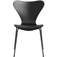 Fritz Hansen Fritz Hansen - Serie 7 Stuhl, Monochrom schwarz / Esche schwarz gefärbt