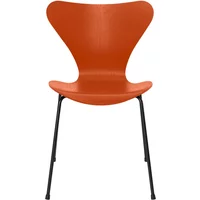 Fritz Hansen Fritz Hansen - Serie 7 Stuhl, schwarz / Esche paradise orange gefärbt