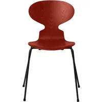 Fritz Hansen Fritz Hansen - Ant Stuhl, schwarz / Esche venetian red gefärbt