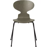 Fritz Hansen Fritz Hansen - Die Ameise Stuhl, Esche oliv green gefärbt / Gestell schwarz