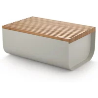 Alessi Alessi - Mattina Brotkasten mit Schneidebrett, Bambus / grau