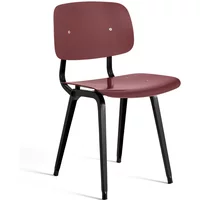 Hay HAY - Revolt Chair 3.0, schwarz / plum red