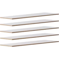 Tojo Tojo - flachmann Schuhschrank Fachböden, weiß (5er-Set)