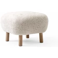 &Tradition &Tradition - Pouf ATD1, Sheep Moonlight / Eiche geölt