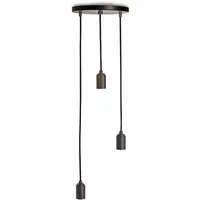 Tala Tala - Brass Triple Pendelleuchte, schwarz / Aluminium eloxiert