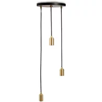 Tala Tala - Brass Triple Pendelleuchte, schwarz / Messing