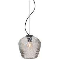 &Tradition &Tradition - Blown SW3 Pendelleuchte, silber / Kabel schwarz