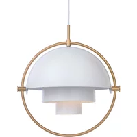 Gubi GUBI - Multi-Lite Pendelleuchte Ø 36 cm, Messing / weiß