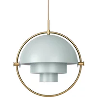 Gubi GUBI - Multi-Lite Pendelleuchte Ø 36 cm, Messing / sea grey