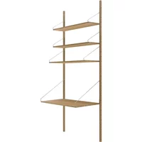 Frama Frama - Library Regal H 185,2 cm, Eiche geölt (Desk Section)