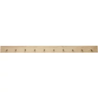 Hübsch Interior Hübsch Interior - Hakenleiste mit 10 Haken, Länge 140 cm, Eiche