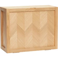 Hübsch Interior Hübsch Interior - Schuhschrank mit Fischgrätenoptik, Eiche, natur
